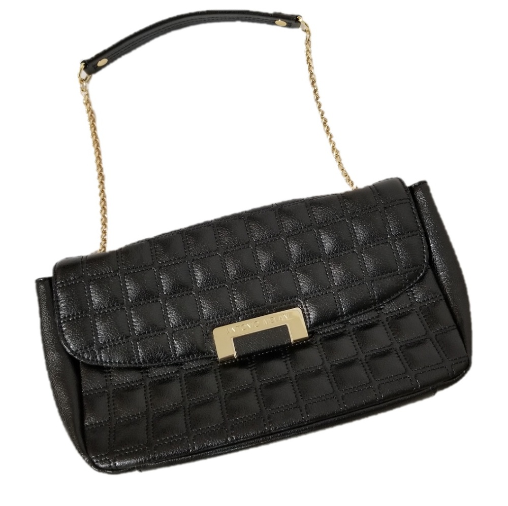 Antonio Melani Black Leather Purse